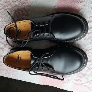 Dr. Martens Black Leather Lace-Up Shoes